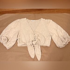 Vestique Beige Textured Top